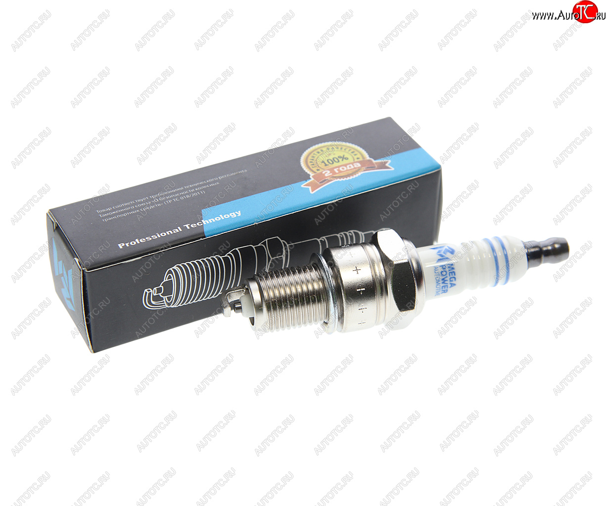 165 р. Свеча зажигания DAEWOO Matiz,Tico CHEVROLET Aveo (1.2) HONDA Jazz TOYOTA Corolla (1шт.) MEGAPOWER MEGAPOWER 370-31-003  с доставкой в г. Керчь