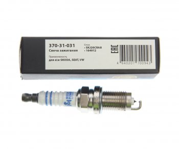 529 р. Свеча зажигания AUDI A3 (07-) (1.4) VW Golf (07-) (1.4),Touran (06-),Tiguan (07-) (1шт.) MEGAPOWER MEGAPOWER 370-31-031  с доставкой в г. Керчь. Увеличить фотографию 3