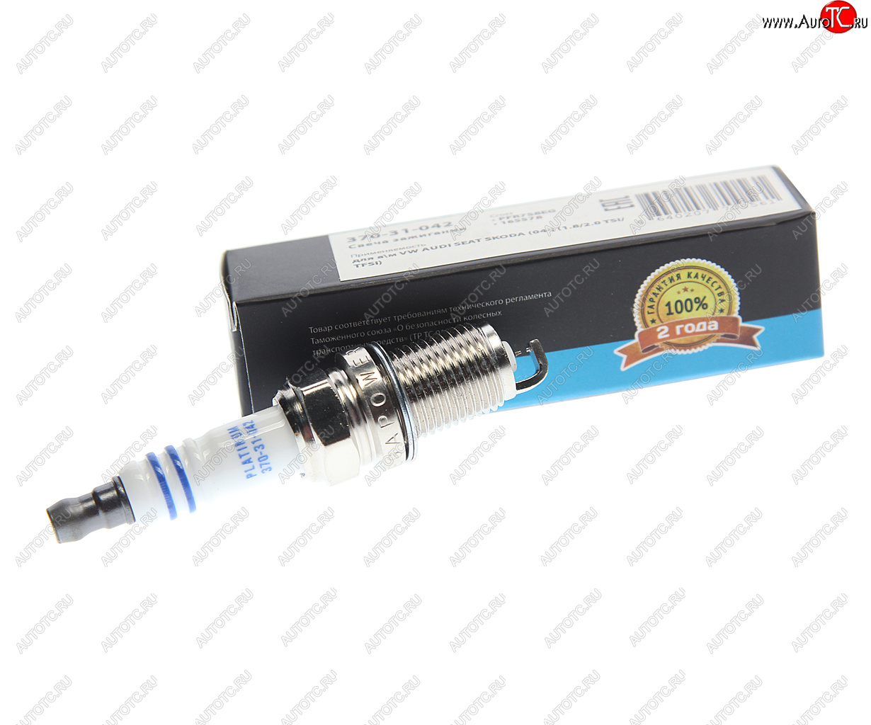 389 р. Свеча зажигания VW AUDI SEAT SKODA (04-) (1.82.0 TSITFSI) (1шт.) MEGAPOWER MEGAPOWER 370-31-042  с доставкой в г. Керчь
