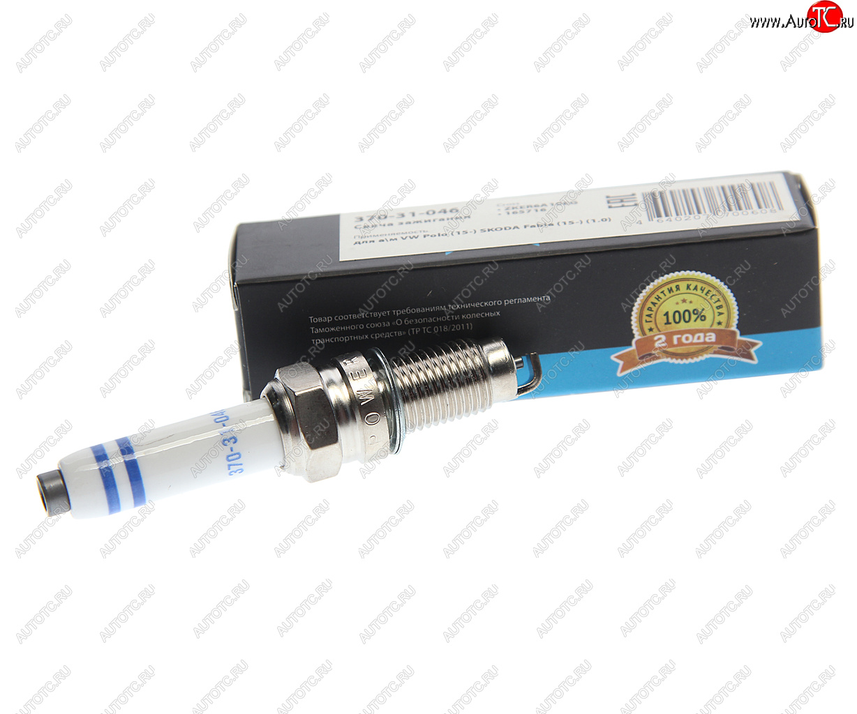 154 р. Свеча зажигания VW Polo (15-) SKODA Fabia (15-) (1.0) (1шт.) MEGAPOWER MEGAPOWER 370-31-046  с доставкой в г. Керчь