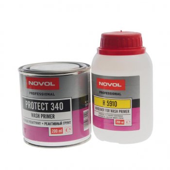 1 099 р. Грунт кислотный PROTECT 340 0.2л с отвердителем Н5910 0.2л NOVOL NOVOL 37219  с доставкой в г. Керчь. Увеличить фотографию 1