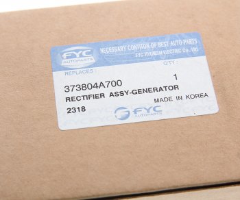 1 299 р. Мост диодный HYUNDAI HD35 (17-) (D4CB) генератора FYC FYC 37380-4a700  с доставкой в г. Керчь. Увеличить фотографию 3