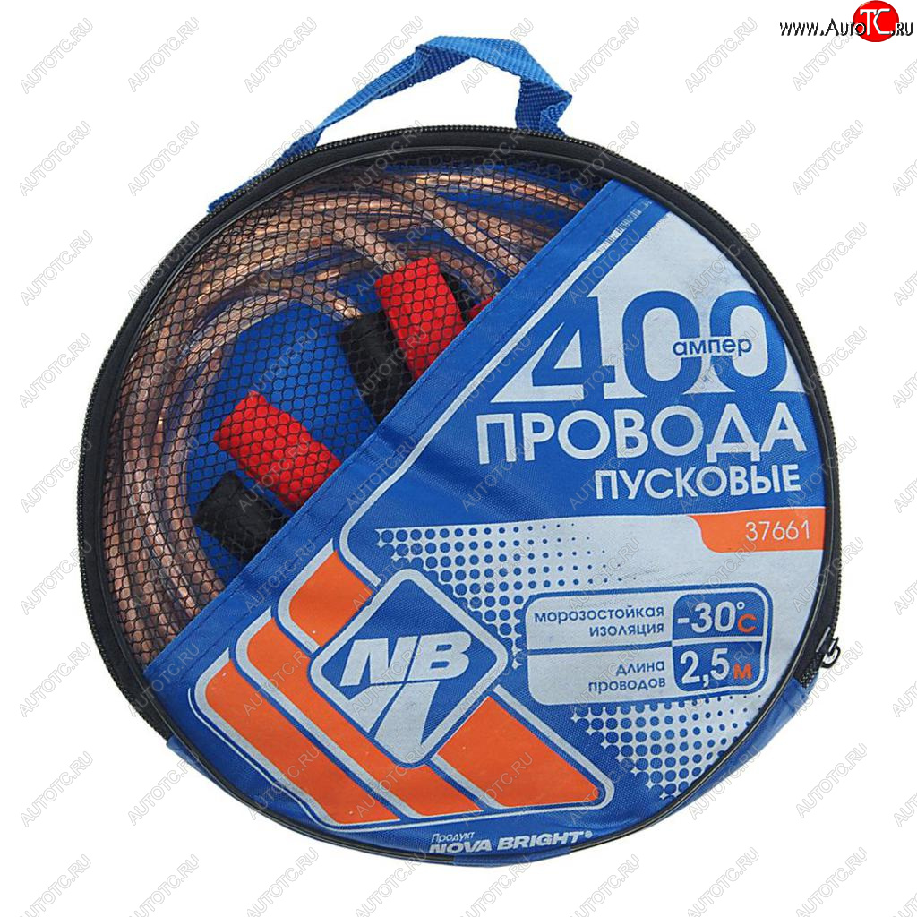 559 р. Провода для прикуривания 400А 2.5м NOVA BRIGHT NOVA BRIGHT 37661  с доставкой в г. Керчь