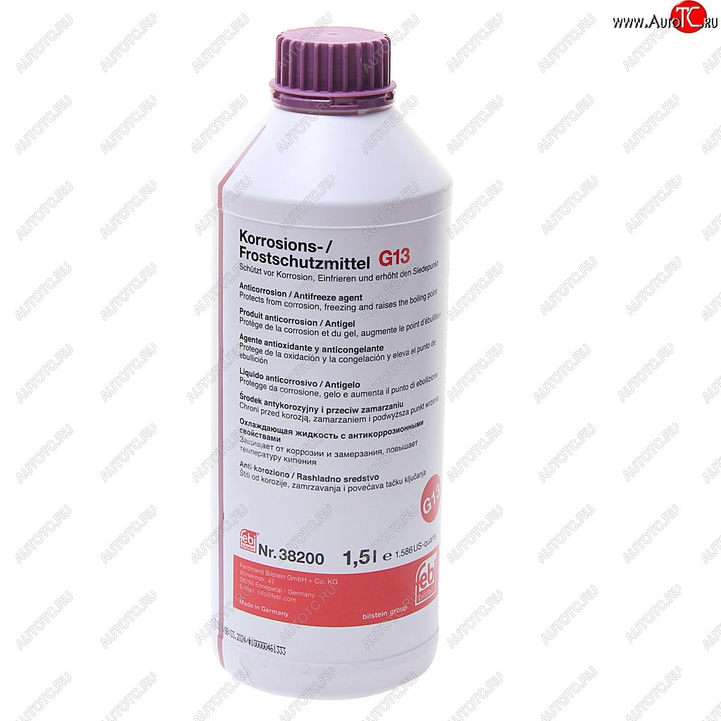 1 199 р. Антифриз фиолетовый концентрат 1.5л G013 FEBI FEBI 38200  с доставкой в г. Керчь