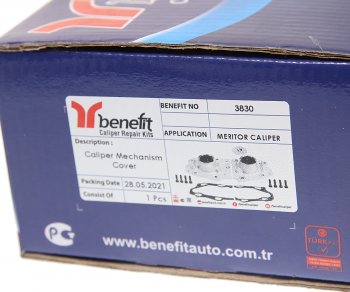 2 079 р. Ремкомплект суппорта MERITOR Elsa (корпус направляющих,прокладка,болты) BENEFIT BENEFIT 3830  с доставкой в г. Керчь. Увеличить фотографию 4