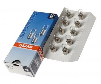 85 р. Лампа 12V 5W BA9s OSRAM OSRAM 3860  с доставкой в г. Керчь. Увеличить фотографию 1