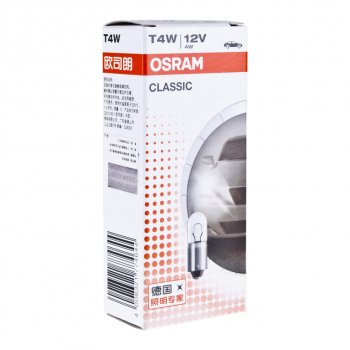 45 р. Лампа 12V T4W BA9s OSRAM OSRAM 3893clc  с доставкой в г. Керчь. Увеличить фотографию 4