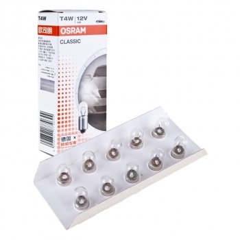 45 р. Лампа 12V T4W BA9s OSRAM OSRAM 3893clc  с доставкой в г. Керчь. Увеличить фотографию 1