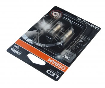 1 469 р. Лампа светодиодная 12V T4W BA9s 6000K блистер (2шт.) OSRAM OSRAM 3893dwp-2бл OSRAM 3893dwp-2бл  с доставкой в г. Керчь. Увеличить фотографию 2