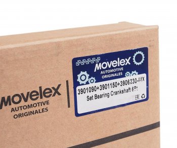 2 599 р. Вкладыши КАМАЗ,ПАЗ дв.CUMMINS 6ISBe,6ISDe,6BT коренные d=0.00 комплект MOVELEX MOVELEX 3901090+3901150+3906230-mx  с доставкой в г. Керчь. Увеличить фотографию 2