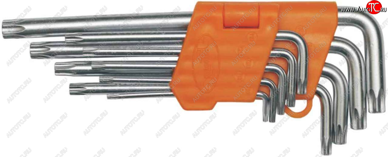 389 р. Набор ключей TORX T10-Т50 Г-образных 9 предметов Professional АВТОДЕЛО АВТОДЕЛО 39151  с доставкой в г. Керчь