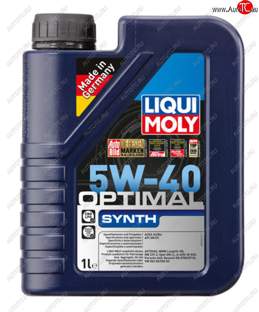 1 699 р. Масло моторное OPTIMAL SYNTH 5W40 синт.1л LIQUI MOLY LIQUI MOLY 3925  с доставкой в г. Керчь