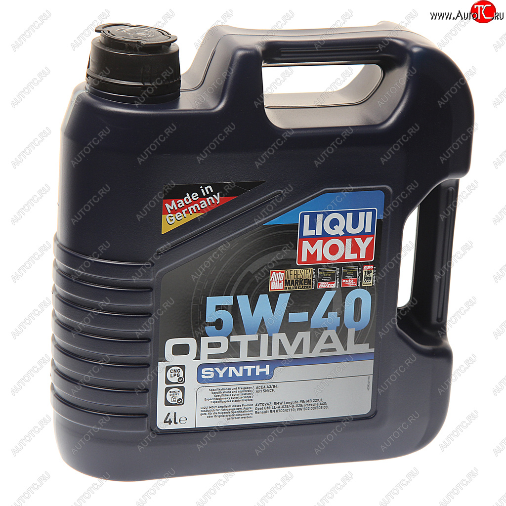 5 499 р. Масло моторное OPTIMAL SYNTH 5W40 синт.4л LIQUI MOLY LIQUI MOLY 3926  с доставкой в г. Керчь
