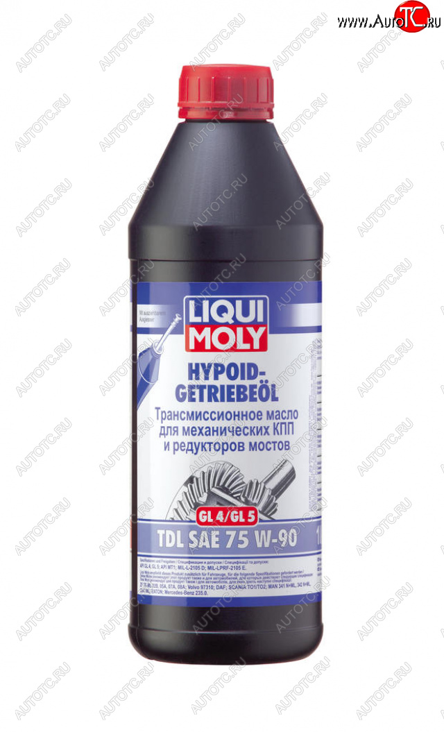 2 599 р. Масло трансмиссионное TDL HYPOID-GETRIEBEOIL GL45 75W90 псинт.1л LIQUI MOLY LIQUI MOLY 3945  с доставкой в г. Керчь