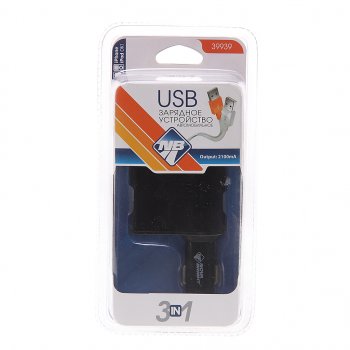 699 р. Разветвитель прикуривателя 1-но гнездовой 12-24V 2USB 2.1A NOVA BRIGHT NOVA BRIGHT 39939  с доставкой в г. Керчь. Увеличить фотографию 1