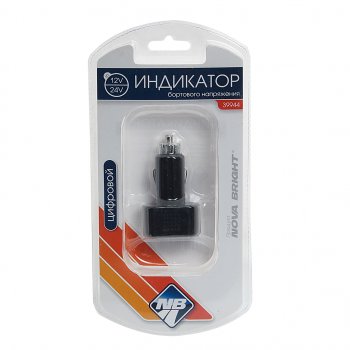 319 р. Вольтметр в прикуриватель 12-24V NOVA BRIGHT NOVA BRIGHT 39944  с доставкой в г. Керчь. Увеличить фотографию 1