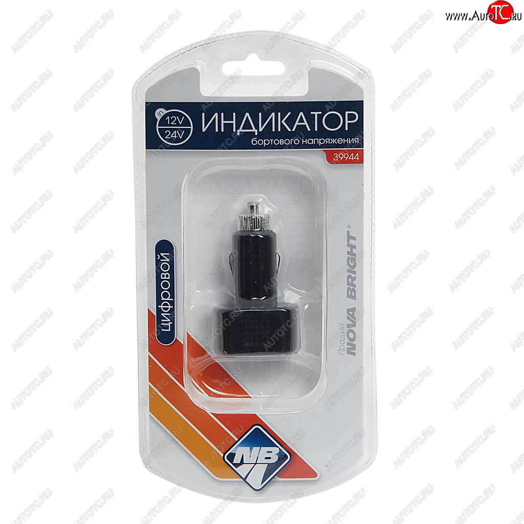 319 р. Вольтметр в прикуриватель 12-24V NOVA BRIGHT NOVA BRIGHT 39944  с доставкой в г. Керчь