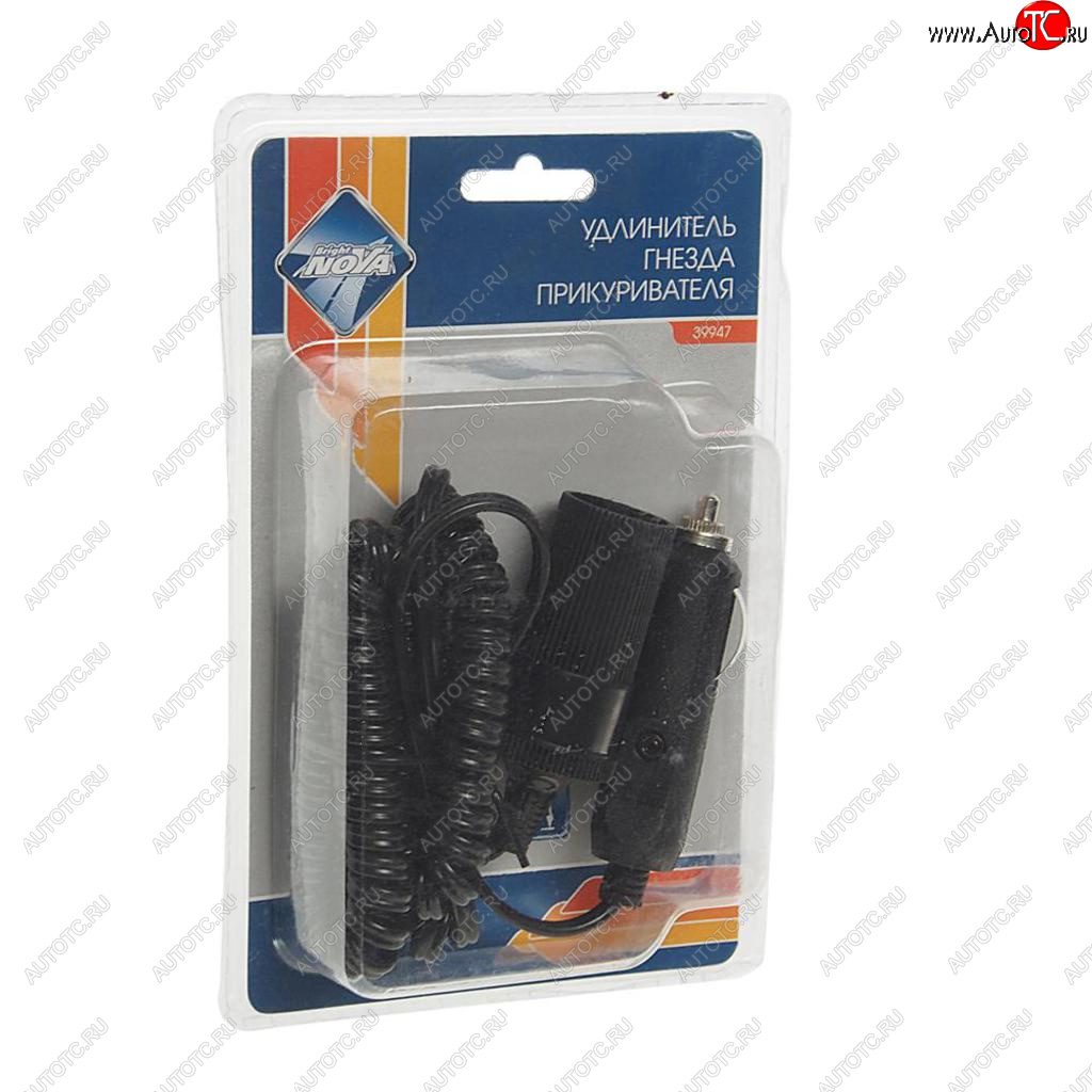299 р. Удлинитель прикуривателя 12-24V 3м. NOVA BRIGHT NOVA BRIGHT 39947  с доставкой в г. Керчь
