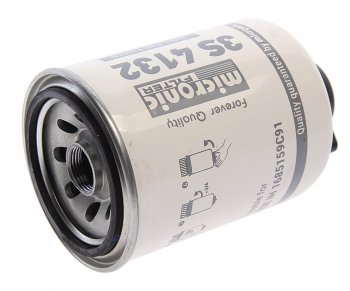 1 089 р. Фильтр топливный DOOSAN JHON DEERE грубой очистки (без стакана,со сливом) MICRONIC FILTER MICRONIC FILTER 3s4132  MICRONIC FILTER 3s4132   с доставкой в г. Керчь. Увеличить фотографию 1