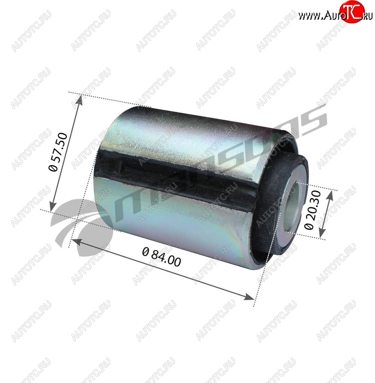 459 р. Сайлентблок MAN рессоры (20x57x84) MANSONS MANSONS 400.526  с доставкой в г. Керчь