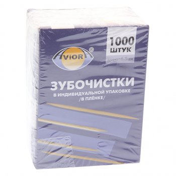 Зубочистки деревянные 1000шт. NO NAME 401-488