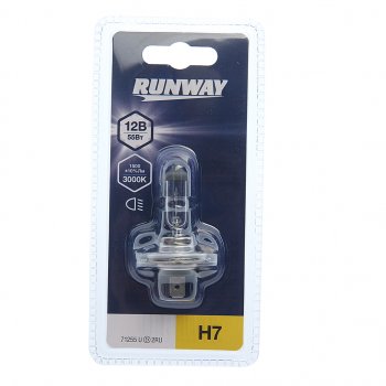 210 р. Лампа 12V H7 55W PX26d блистер (1шт.) RUNWAY RUNWAY 4027 RUNWAY 4027  с доставкой в г. Керчь. Увеличить фотографию 1