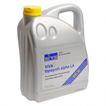 6 549 р. Масло моторное VIVA 1 TOPSYNTH ALPHA LA 5W30 синт.5л SRS SRS 4033885001127  с доставкой в г. Керчь. Увеличить фотографию 1
