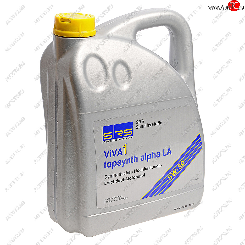6 549 р. Масло моторное VIVA 1 TOPSYNTH ALPHA LA 5W30 синт.5л SRS SRS 4033885001127  с доставкой в г. Керчь