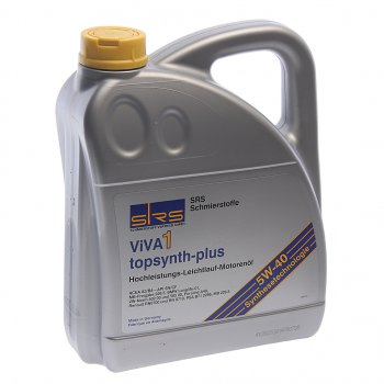 5 749 р. Масло моторное VIVA 1 TOPSYNTH Plus 5W40 синт.4л SRS SRS 4033885001615  с доставкой в г. Керчь. Увеличить фотографию 1