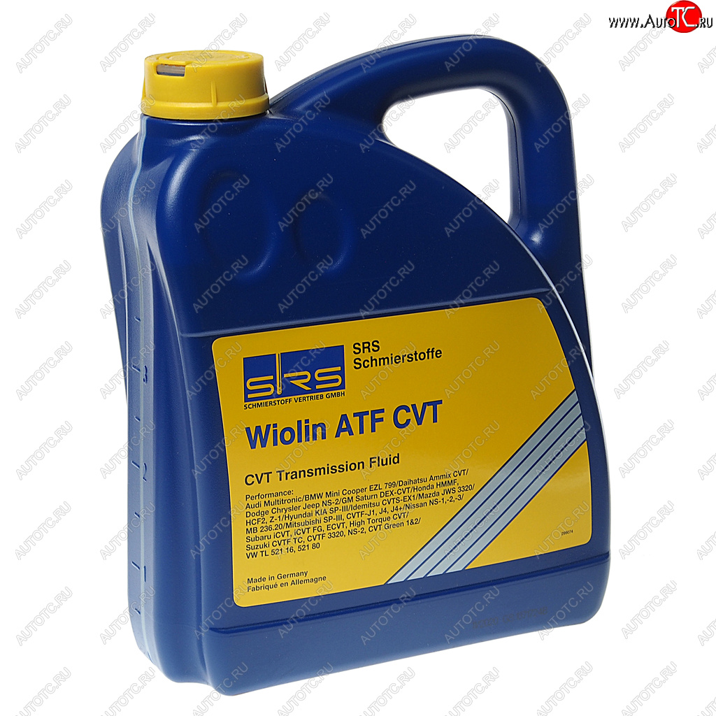 6 199 р. Масло трансмиссионное WIOLIN ATF CVT (ЖЕЛТОЕ) 4л SRS SRS 403388500193  с доставкой в г. Керчь