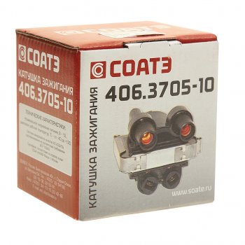 1 369 р. Катушка зажигания ЗМЗ-406 ВАЗ-1111 СОАТЭ СОАТЭ 406.3705-10  с доставкой в г. Керчь. Увеличить фотографию 3