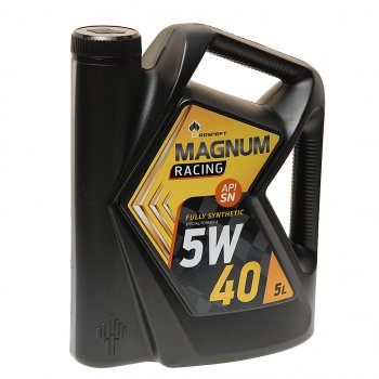 6 349 р. Масло моторное MAGNUM Racing 5W40 SNA3B4 синт.5л PAO РОСНЕФТЬ РОСНЕФТЬ 40801650  с доставкой в г. Керчь. Увеличить фотографию 1