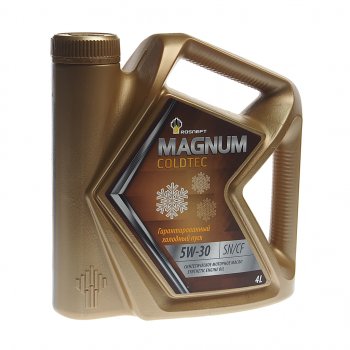 2 069 р. Масло моторное MAGNUM Coldtec 5W30 SNCFGF-5 синт.4л РОСНЕФТЬ РОСНЕФТЬ 40813242  с доставкой в г. Керчь. Увеличить фотографию 1
