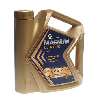 2 569 р. Масло моторное MAGNUM Ultratec С3 5W30 C3SNCF синт.4л РОСНЕФТЬ РОСНЕФТЬ 40814142  с доставкой в г. Керчь. Увеличить фотографию 1