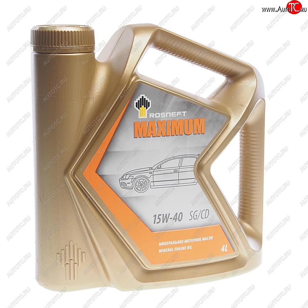 1 139 р. Масло моторное MAXIMUM 15W40 SGCD мин.4л РОСНЕФТЬ РОСНЕФТЬ 40814442  с доставкой в г. Керчь
