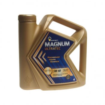 2 399 р. Масло моторное MAGNUM Ultratec 5W40 SNCFA3B4 синт.4л РОСНЕФТЬ РОСНЕФТЬ 40815442  с доставкой в г. Керчь. Увеличить фотографию 1
