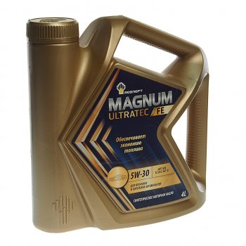 2 899 р. Масло моторное MAGNUM Ultratec FE 5W30 SNGF-5 синт.4л РОСНЕФТЬ РОСНЕФТЬ 40816342  с доставкой в г. Керчь. Увеличить фотографию 1