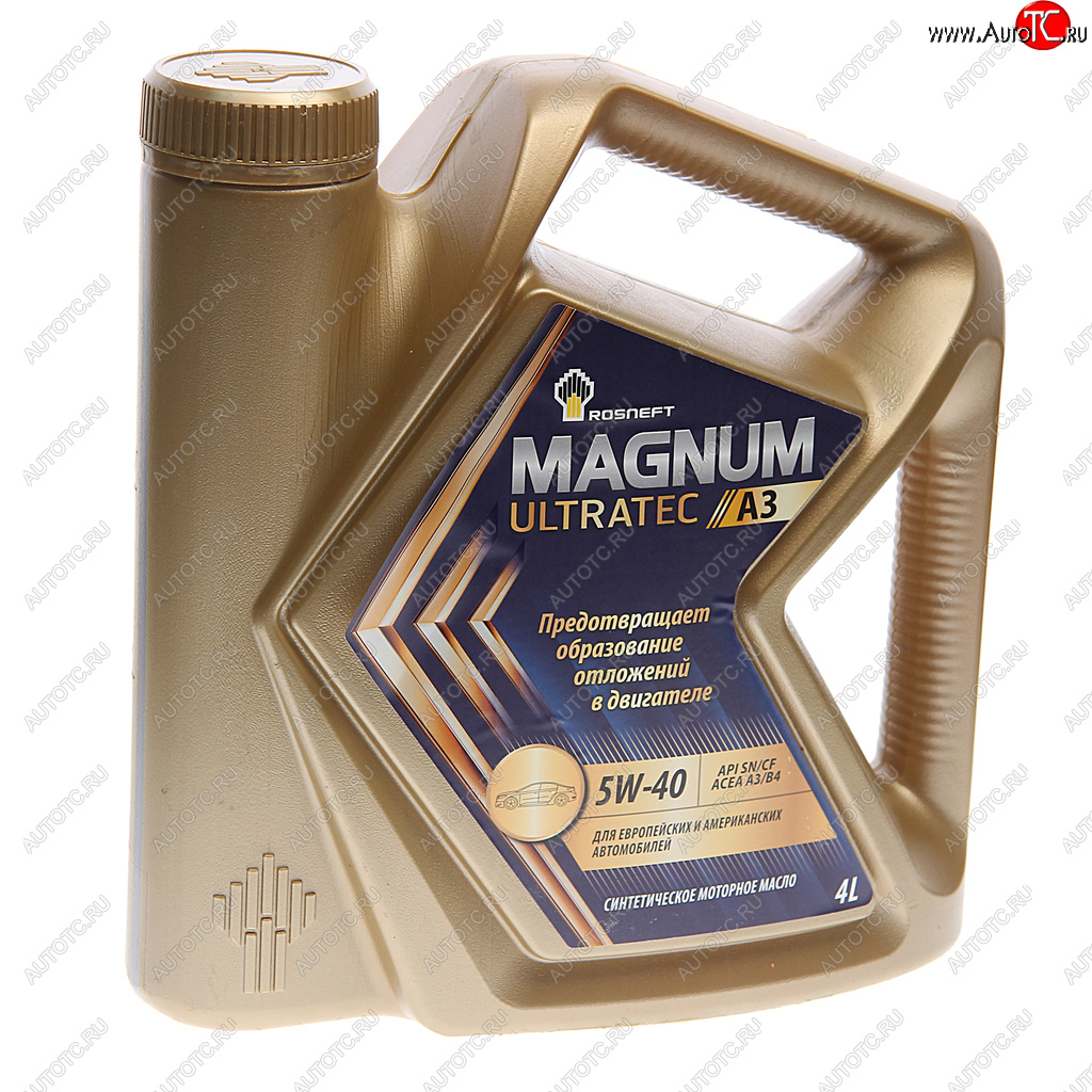 2 599 р. Масло моторное MAGNUM Ultratec А3 5W40 SNCFA3B4 синт.4л РОСНЕФТЬ РОСНЕФТЬ 40816442  с доставкой в г. Керчь