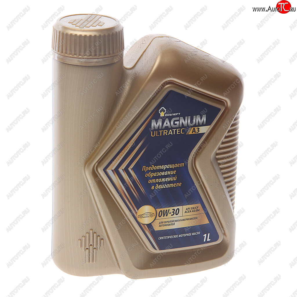 1 179 р. Масло моторное MAGNUM Ultratec A3 0W30 SNCFA3B4 синт.1л РОСНЕФТЬ РОСНЕФТЬ 40816832  с доставкой в г. Керчь
