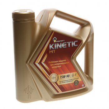 2 899 р. Масло трансмиссионное KINETIC МТ GL-4 75W90 псинт.4л РОСНЕФТЬ РОСНЕФТЬ 40817942  с доставкой в г. Керчь. Увеличить фотографию 1