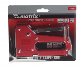 499 р. Степлер пластиковый 4-8мм тип 53 со скобами 80шт. MATRIX MATRIX 40907  с доставкой в г. Керчь. Увеличить фотографию 2