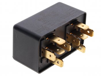 299 р. Реле электромагнитное 12V 5-ти контактное 4030А сдвоенное переключающее с кронштейном ЭНЕРГОМАШ ЭНЕРГОМАШ 409.3787-20  с доставкой в г. Керчь. Увеличить фотографию 1