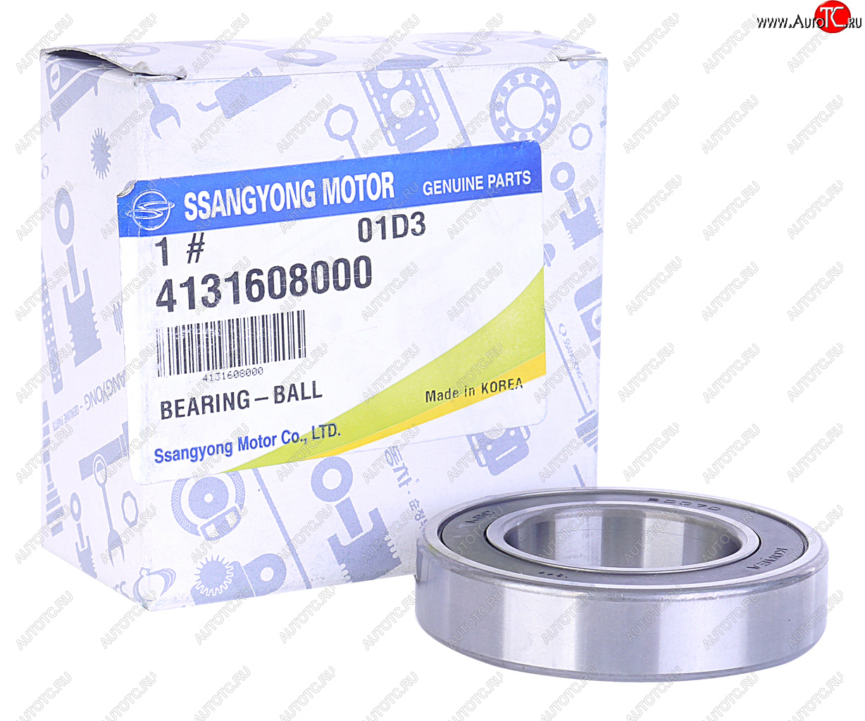1 589 р. Подшипник полуоси SSANGYONG Actyon (06-),Kyron (05-),Actyon Sport (06-),Rexton (02-) передней OE SSANGYONG 4131608000  с доставкой в г. Керчь
