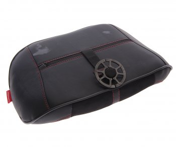 1 399 р. Подушка поясничная экокожазамша черная Flex M CARFASHION CARFASHION 41561  с доставкой в г. Керчь. Увеличить фотографию 2