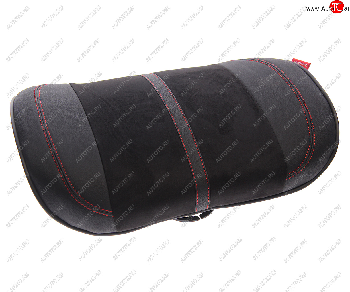 1 399 р. Подушка поясничная экокожазамша черная Flex M CARFASHION CARFASHION 41561  с доставкой в г. Керчь