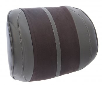 1 399 р. Подушка поясничная экокожа-велюр т.серая-серая Flex M CARFASHION CARFASHION 41567  с доставкой в г. Керчь. Увеличить фотографию 1