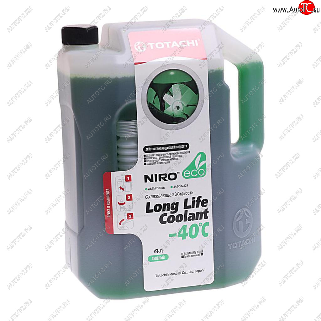 1 069 р. Антифриз зеленый -40C 4л SUPER LLC NIRO TOTACHI TOTACHI 41604  с доставкой в г. Керчь