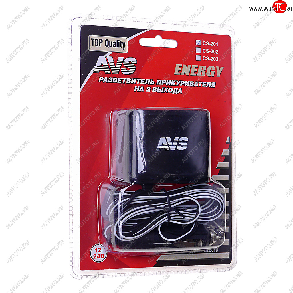 539 р. Разветвитель прикуривателя 2-х гнездовой 12V-24V с удлинителем AVS AVS 43224  с доставкой в г. Керчь