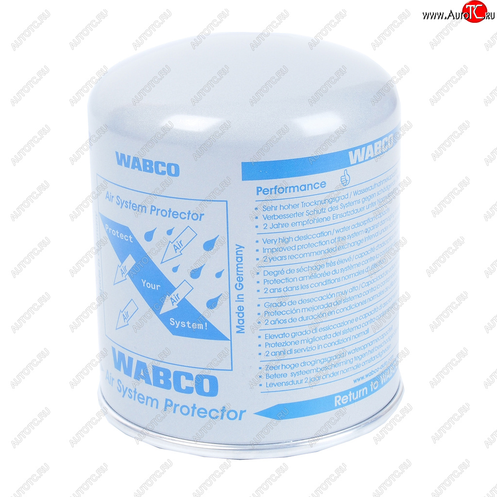 6 949 р. Фильтр осушителя DAF XF95,XF105 (M41х1.5мм H=160мм) WABCO WABCO 4329012462  с доставкой в г. Керчь