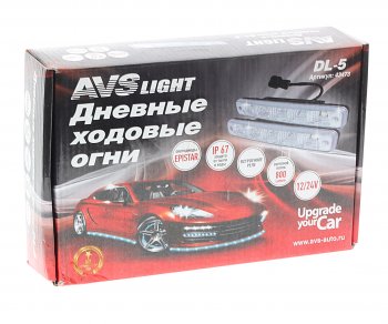 1 799 р. Огни ходовые дневного света 12V 5 светодиодов AVS AVS 43473  с доставкой в г. Керчь. Увеличить фотографию 2